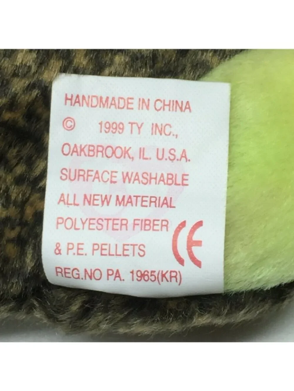 Ty Beanie Baby Cheeks Baboon Plush Stuffed Animal Toy Retired Tag May 18 1999